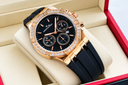 Luxury Stylish Men’s Analog Watch | Premium Black Textured Dial | Elegant Gold-Tone Case | Date Display | Quartz Movement | Water Resistant